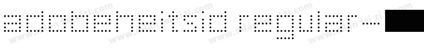 adobeheitsid regular字体转换